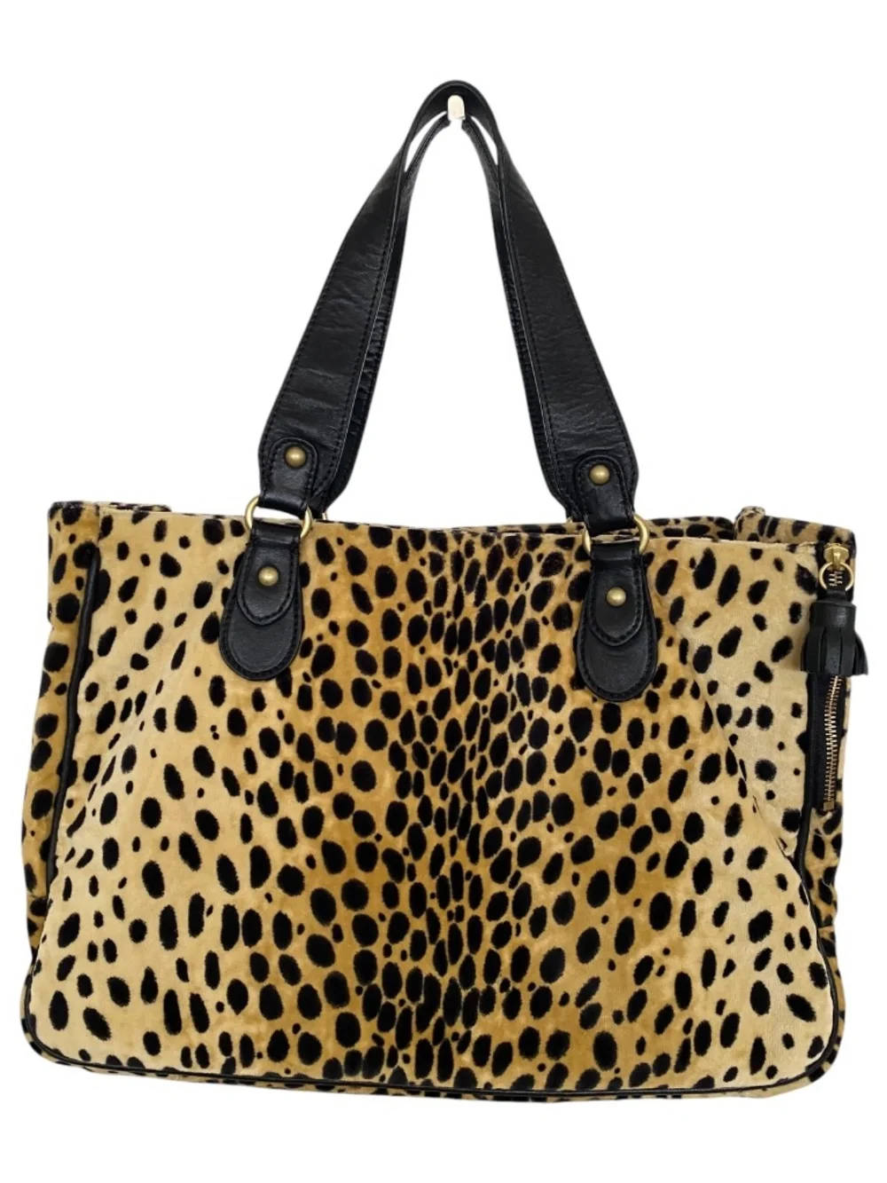 Vintage RARE Juicy Couture Cheetah Velour Pet Carrier Bag Y2K Doggy Couture